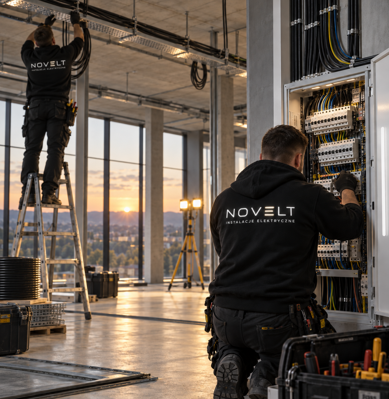NOVELT electricians at work